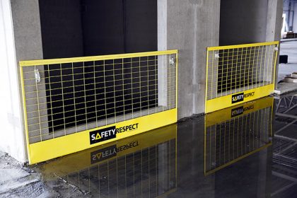 Edge protection shaft opening