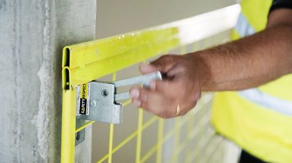 Edge protection shaft opening