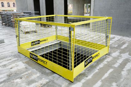 Edge protection floor opening