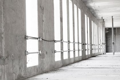 Edge protection wall opening